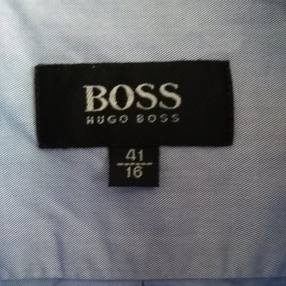 Hugo Boss | Light Blue | button down dress shirt | Size 41 / 16 - Picture 3 of 3